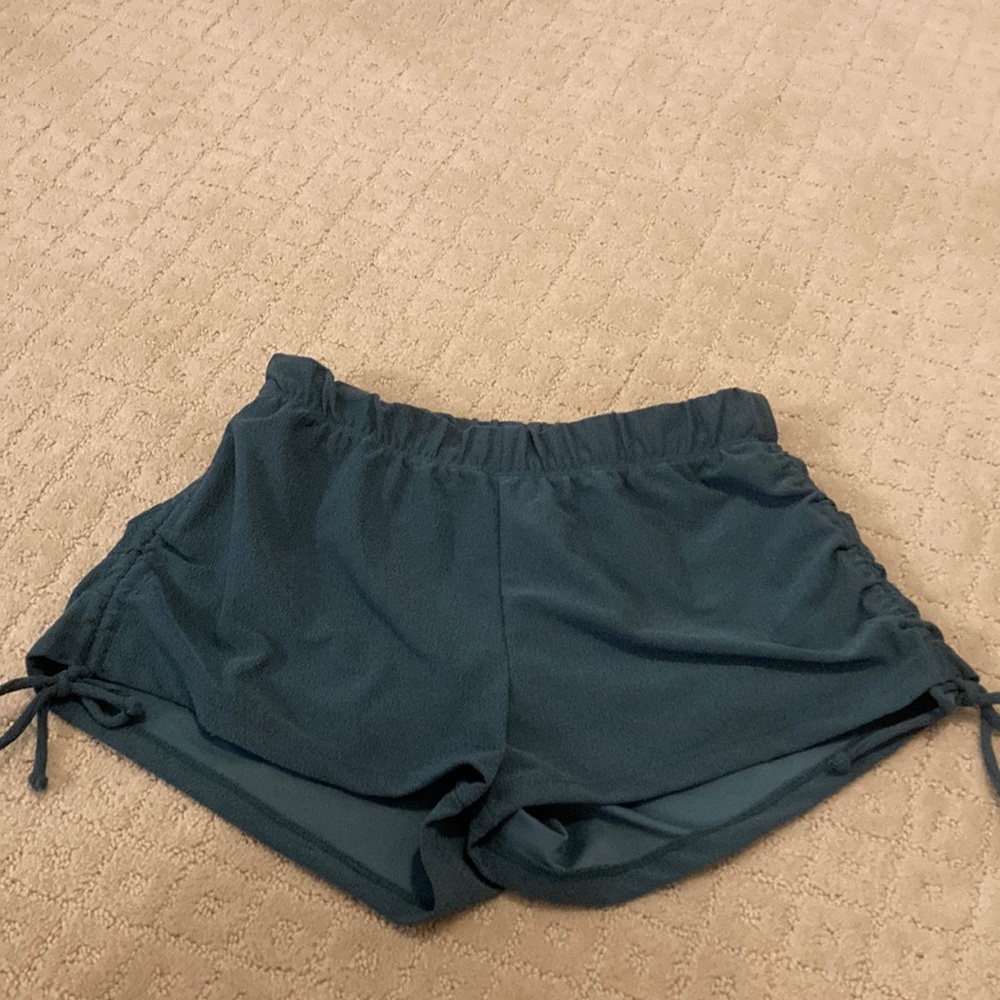 Five Dancewear Green High Tied Shorts